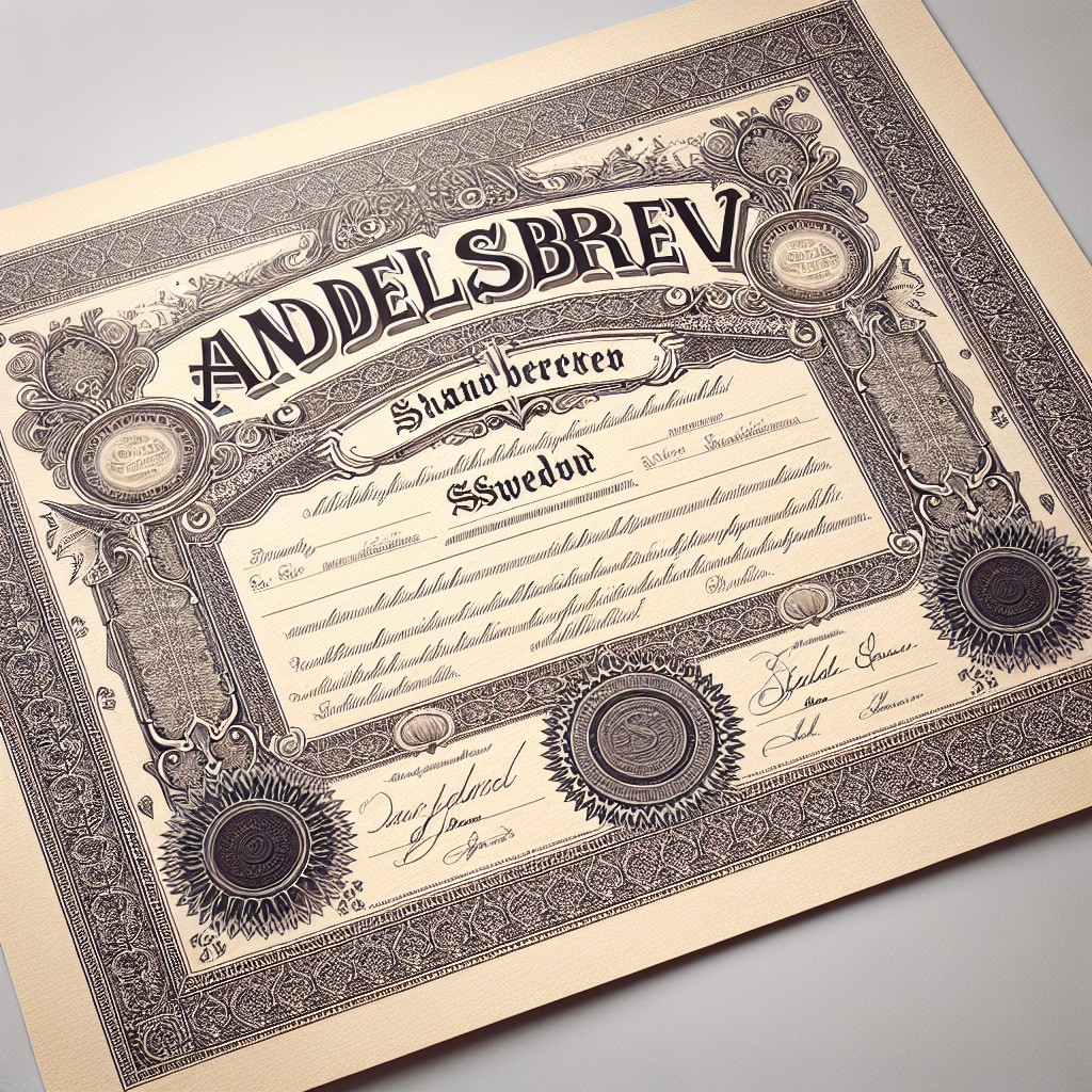 Andelsbrev – illustrasjon