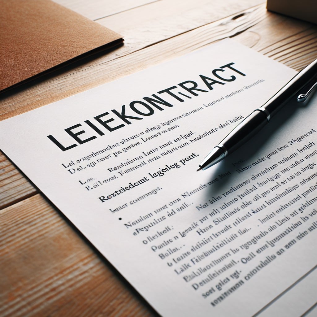 Leiekontrakt – illustrasjon