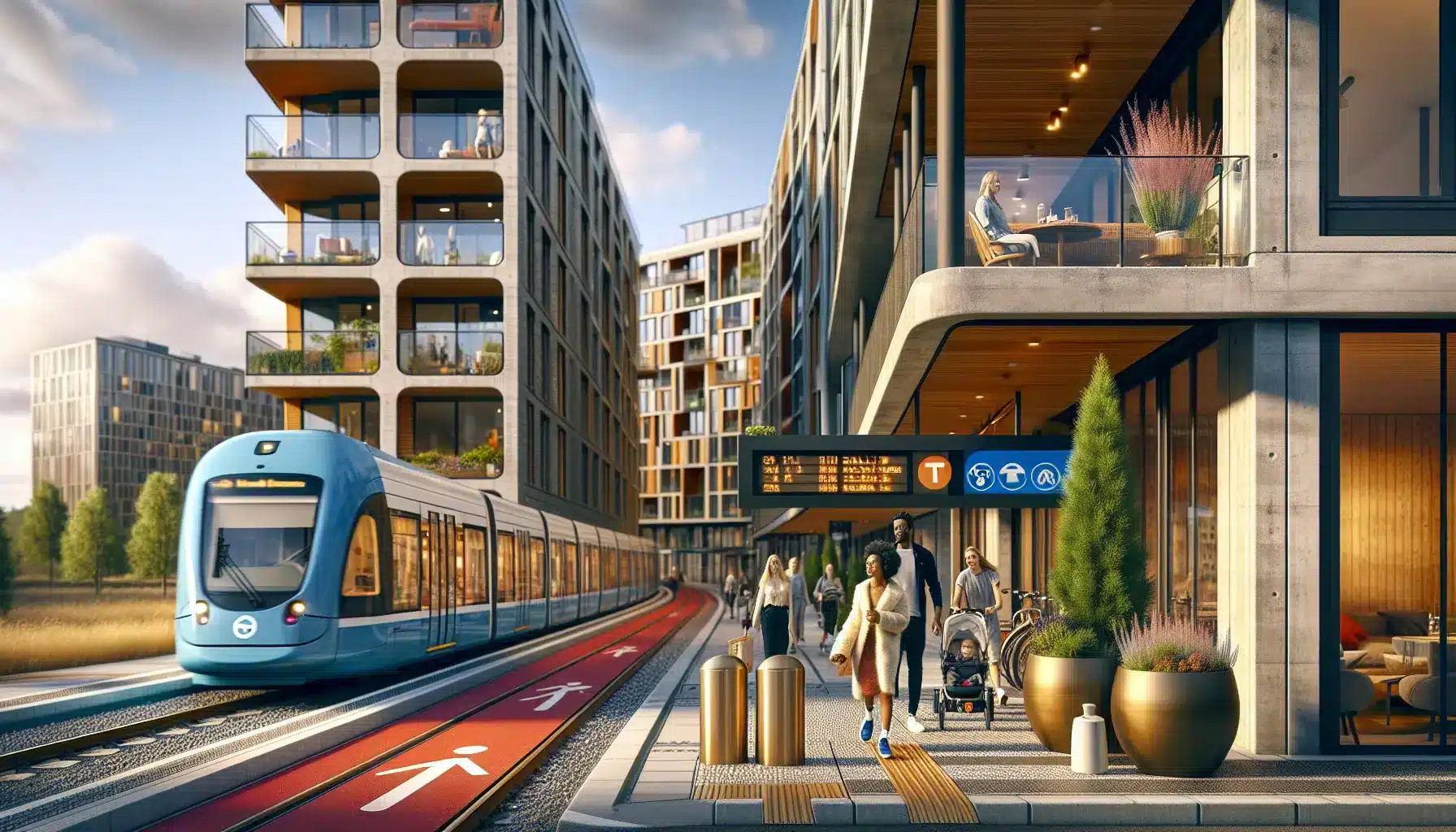 Hvordan påvirker kollektivtransport boligprisene i byene? – illustrasjon