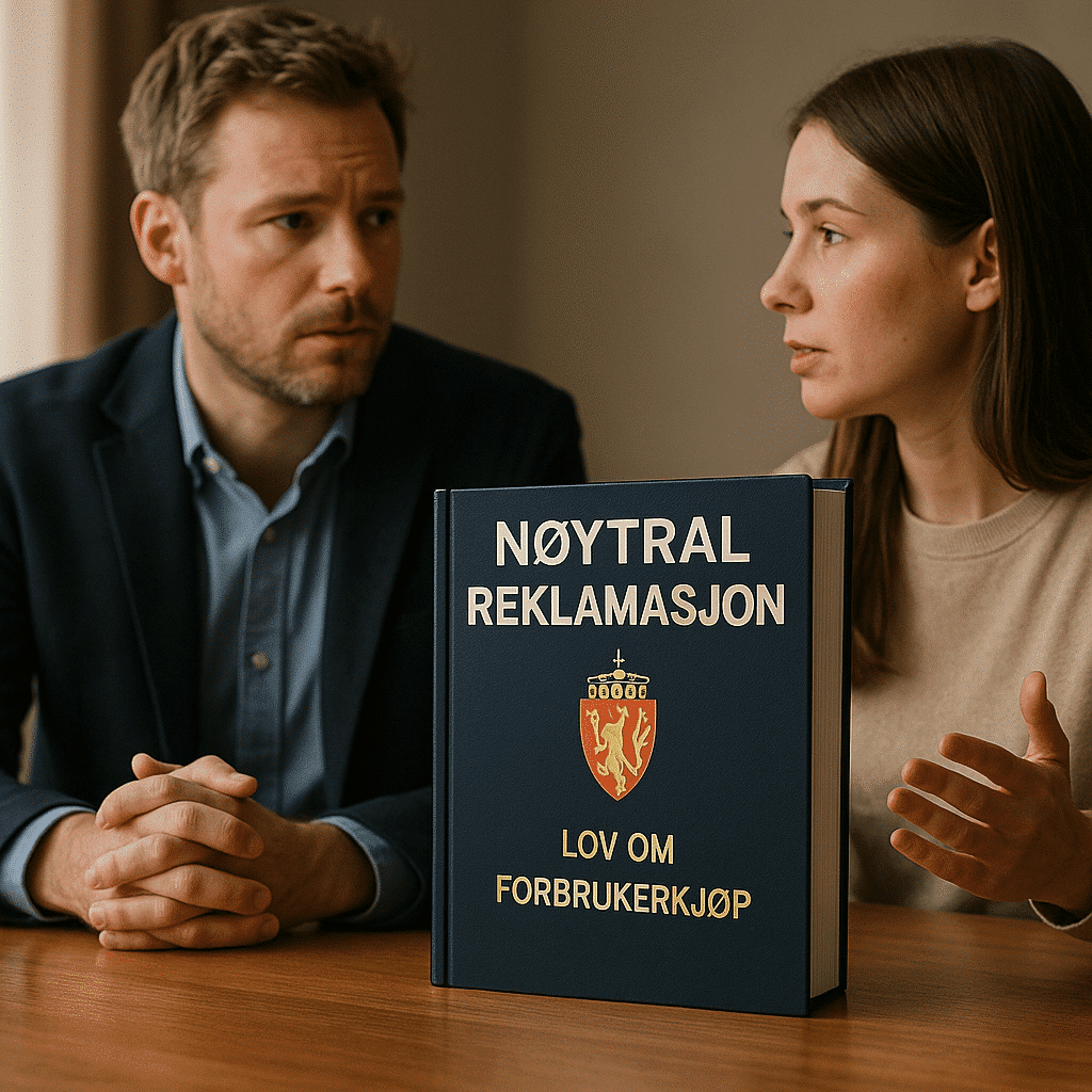Nøytral reklamasjon – illustrasjon
