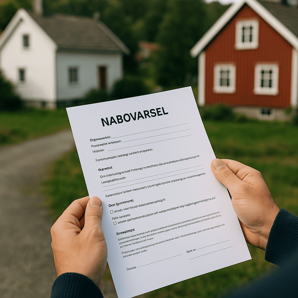 Nabovarsel – illustrasjon
