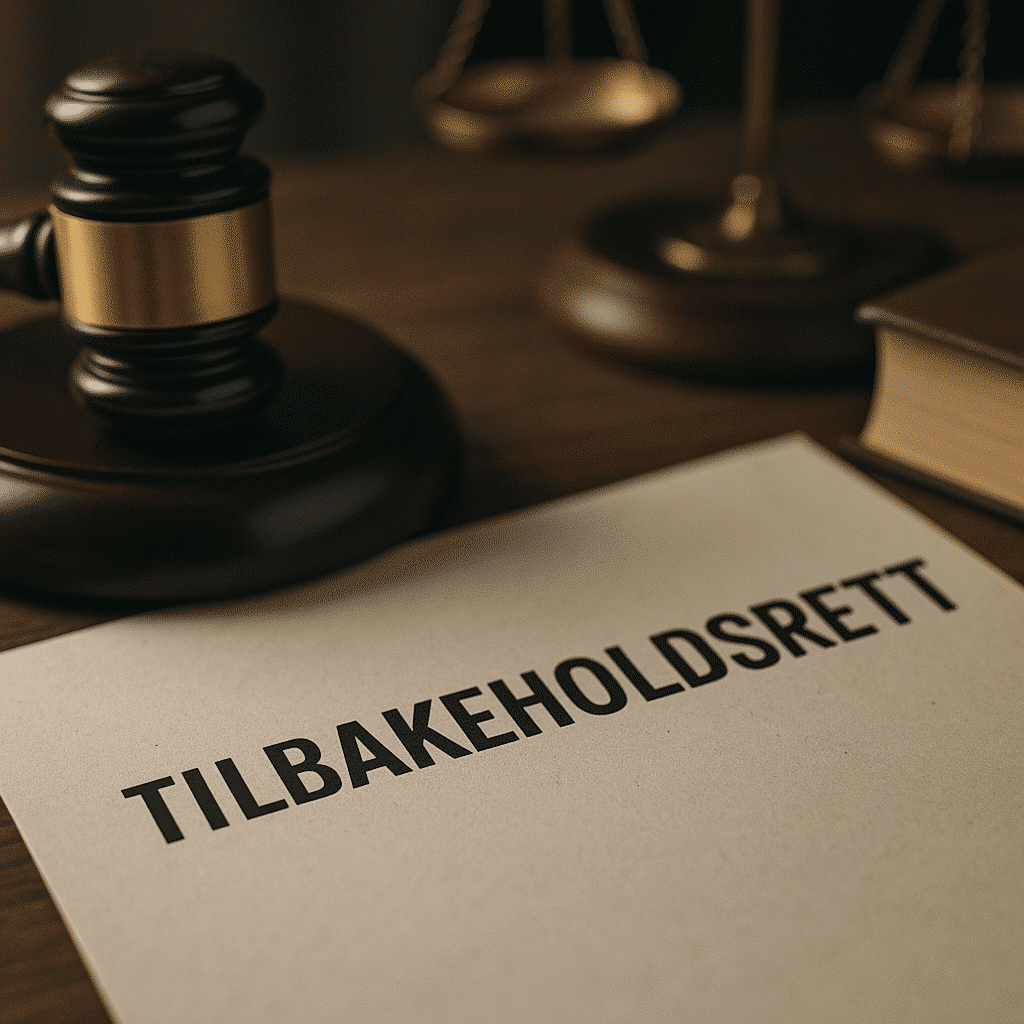 Tilbakeholdsrett – illustrasjon